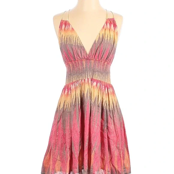 Free People Pink & Yellow Sundress - Picture 3 of 8